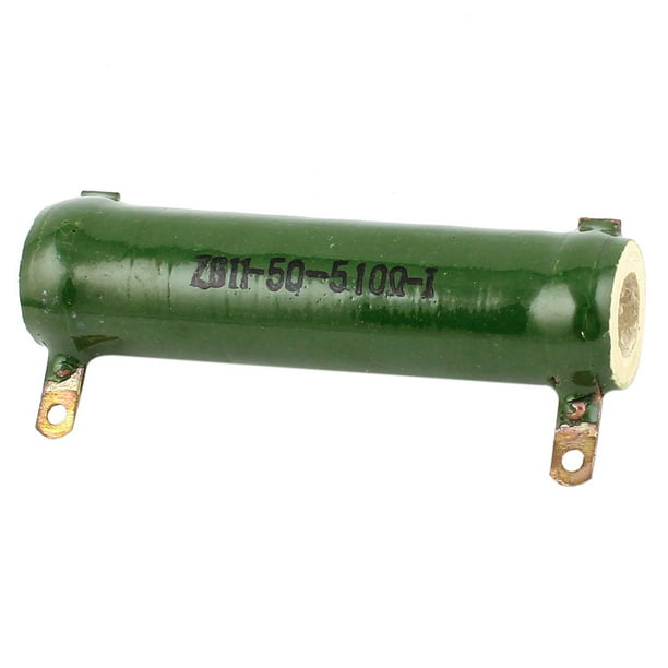 uxcell Fix Type 500 ohm 50 Watts Ceramic Tube Resistor 50W uxcell Fix Type 500 ohm 50 Watts Ceramic Tube Resistor 50W